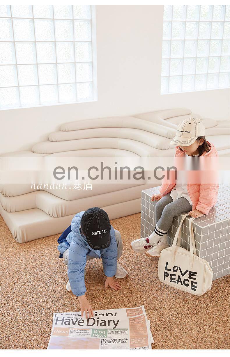 Handun's new children's down jacket Lightweight children's clothing boys and girls jackets hooded children's down jackets
