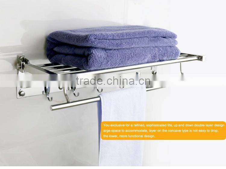 Wesda Decorative foldable hotel style bathroom storage rack 8832