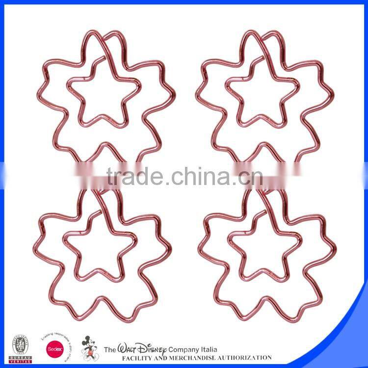 Novelty cardboard package paper clip colorful customized design clip