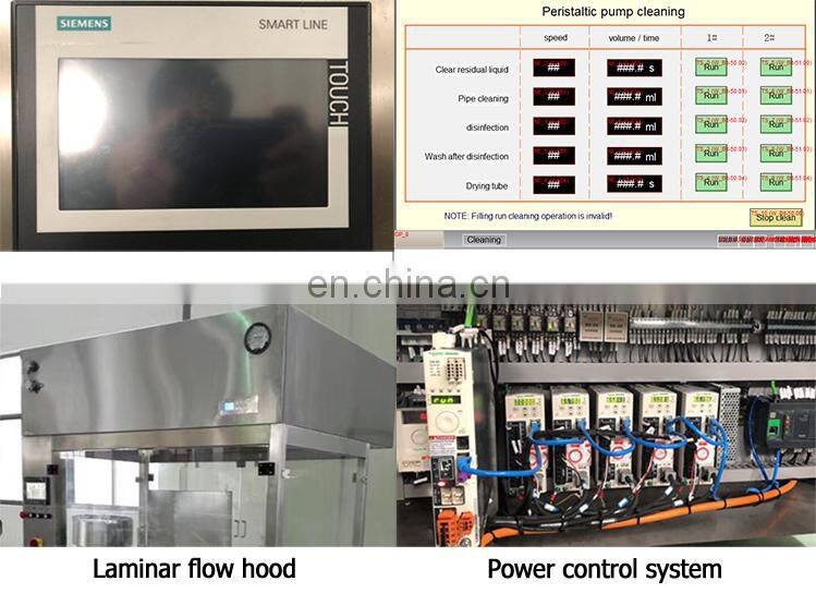 Chinese Manufacturer medicine liquid Washing Drying Filling machine Dispensing Peristaltic Pump