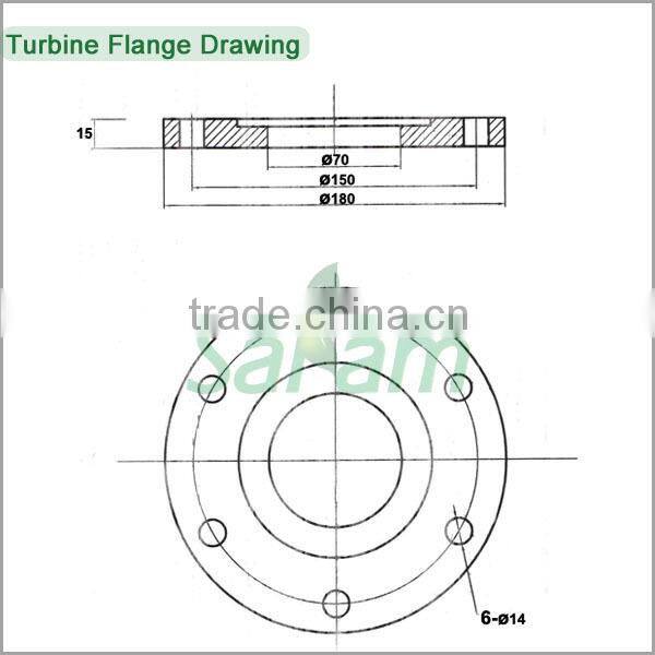 Chinese 3000w max 4800w dc motor wind turbine