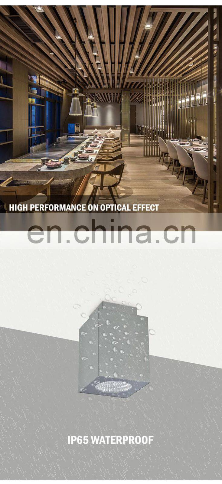 High Lumen Surface Mounted Square Aluminum IP65 Waterproof 12W 14W 20W COB LED Downlight