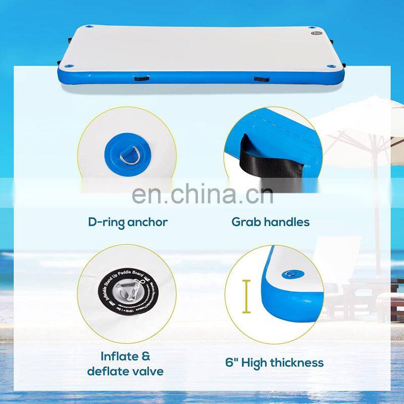 Yacht Dock Inflatable Floating Platform Inflatable Swim Platform Inflatable Water Yoga Mat