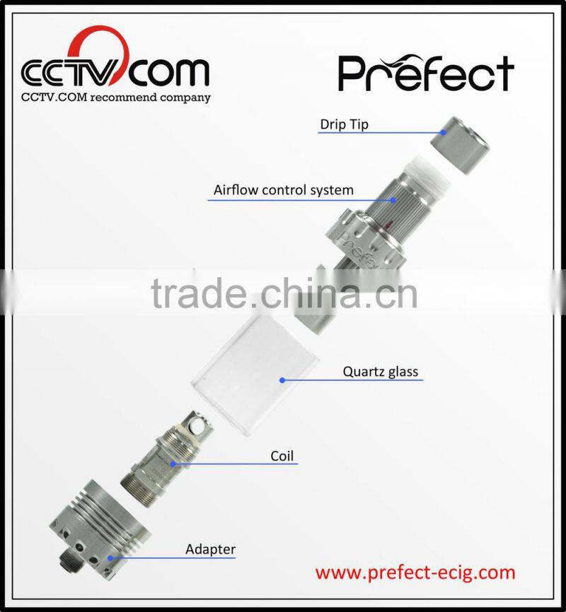 2015 hot selling PREFECT Florida S2 tank rba atomizer with OCC coils 0.5 ohm 1.2ohm vaporizer wholesale