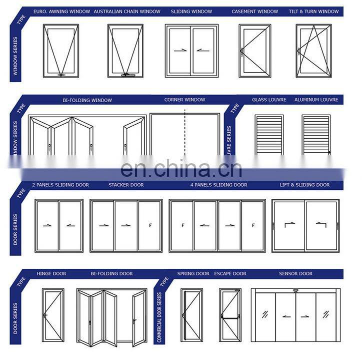 AS2047 Australia Standard Factory Direct Supply High quality Aluminum slider Sliding Door for House Villa