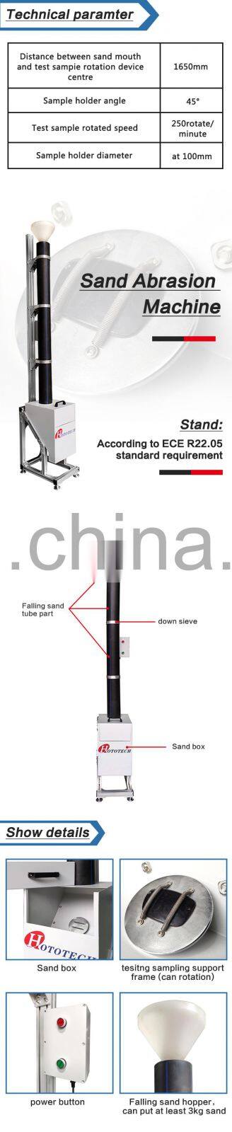 HT-6012 Can Be Customized ECE Standard Mechanical Control Falling Sand Testing Machine