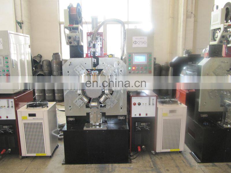 Electric water heater straight seam welding machine