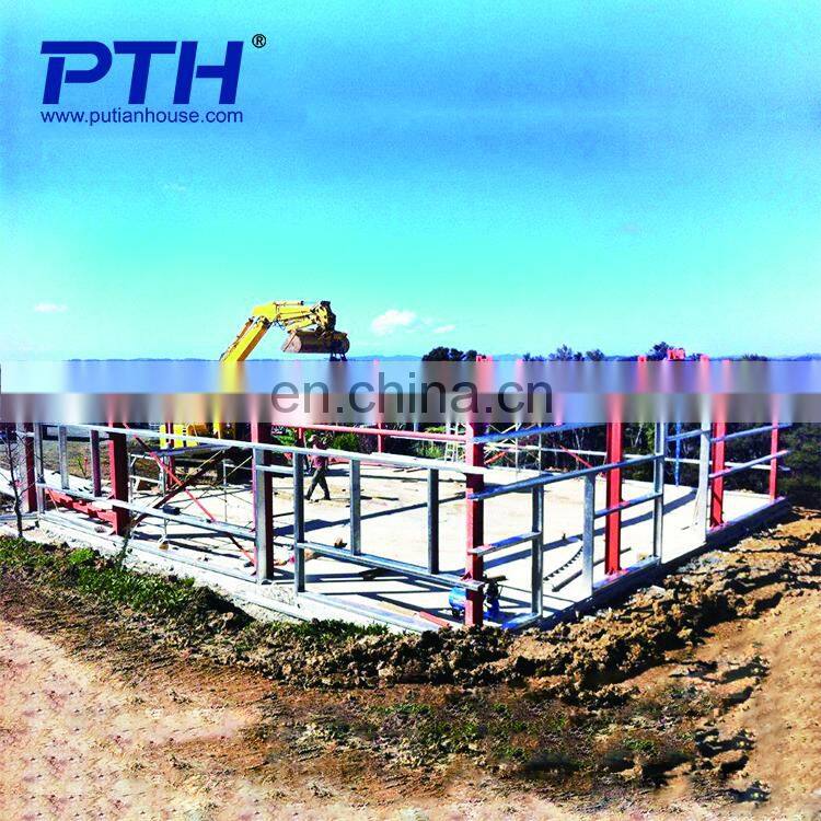 low cost prefab house with steel structure