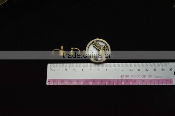 Mens cool eagle pattern pocket watch stainless steel back face coin watch