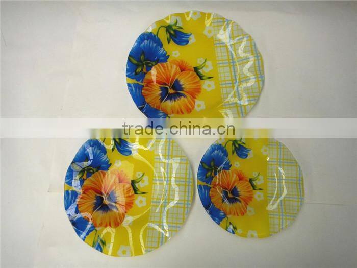 square & round glass dish