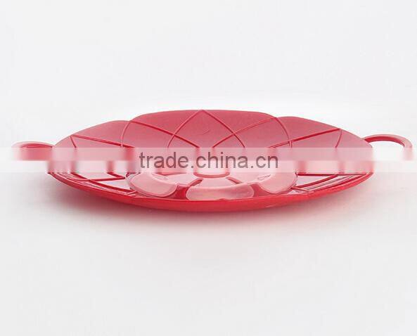 Flexible High temperature resistant silicone pot lid cover spill stopper