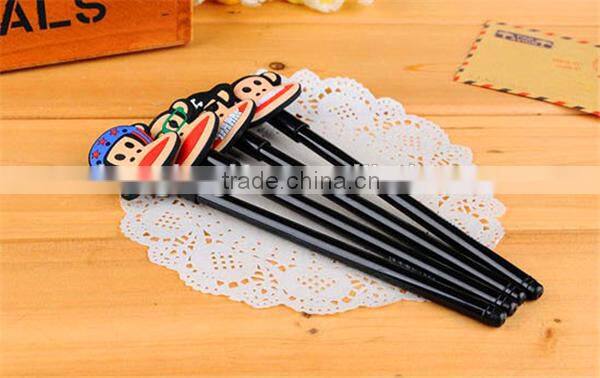 Office Supply Cute Cartoon Black Gel Pen For Kids Stationery