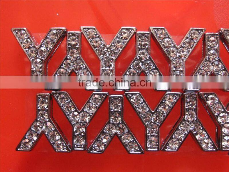 In stock fast delivery diamante slide letters 10mm
