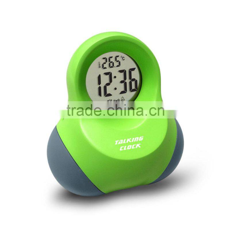 New stlype touching talking clock snooze with temperature