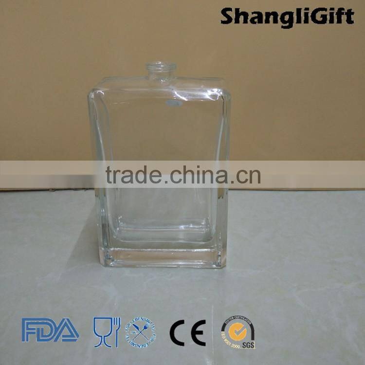 100ml Tall Square Rectangle Glass Perfume Bottle