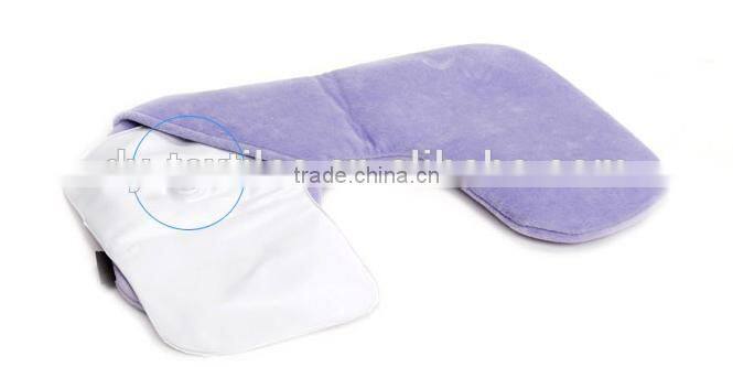 High quality colorful soft U shape inflatable travel neck pillow