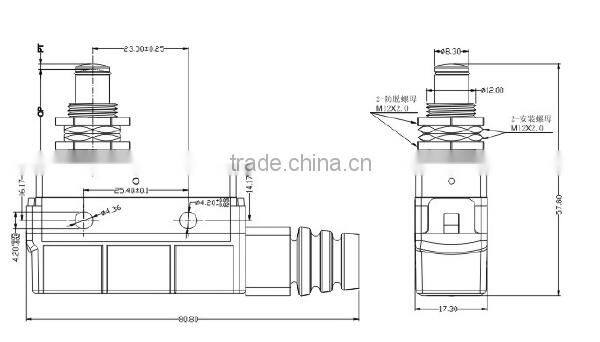 China supplier of 16A 250V snap action micro switch plunger suppliers for gate opener