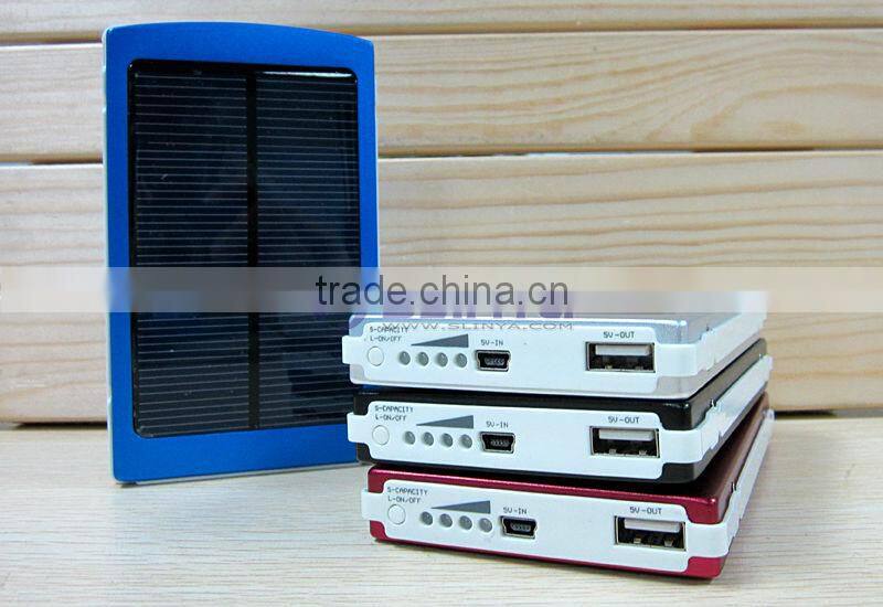 High Capacity 10000mAh Mobile Solar Charger for iPad 3/4/mini