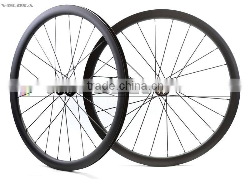 hot saling 2 Years warranty road bike 30mm disc 25mm wide clincher wheel,disc braking wheel 700C wheels with novatec hub