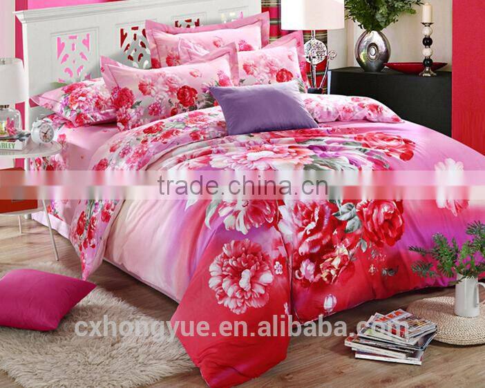 make to order polyester peach skin disperse printed twill fabric brushed fabric for home textile/high weight