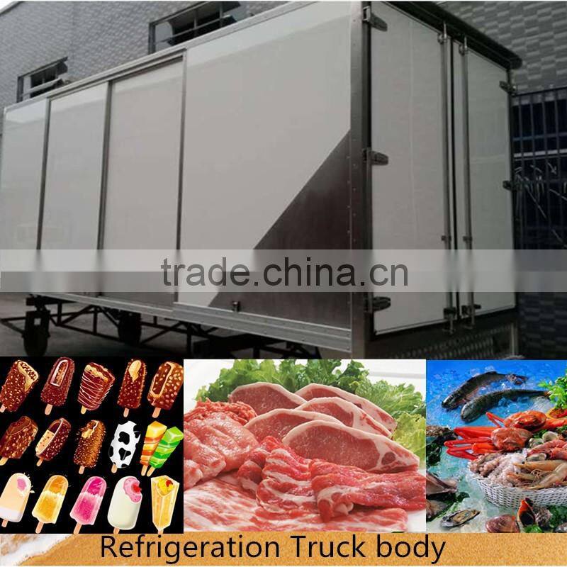 20feet refrigerated truck body for fresh meat fish /cooling van truck