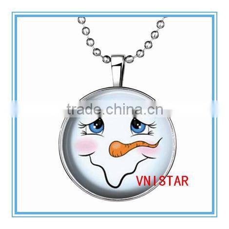Vnistar wholesale Latest Christmas jewelry Luminous necklace lovely cat pendent for party VN023
