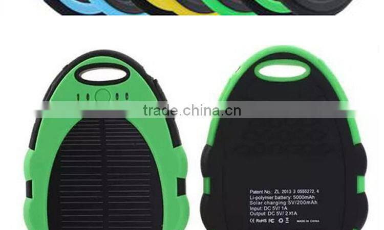 2016 new technology Best Selling Solar Mobile Charger Solar Power Bank Handy Waterproof 50000mah