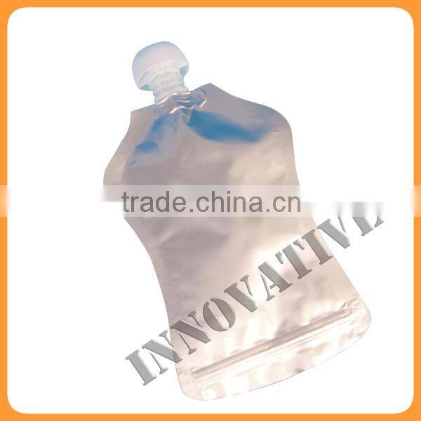Aluminum Foil Liquid Packaging Reusable Spout Pouch