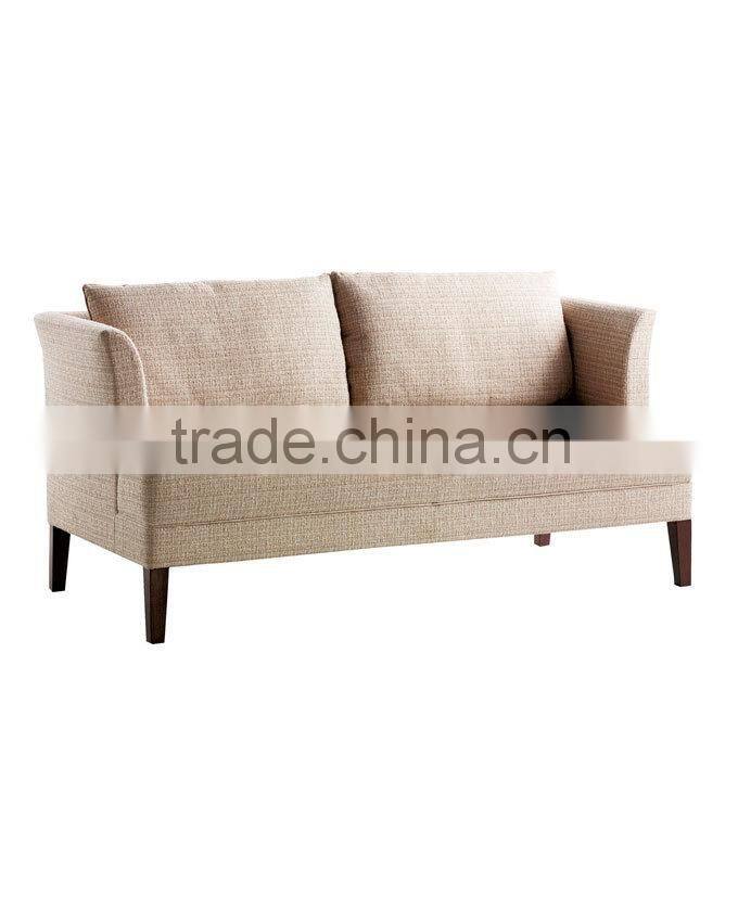 Floral fabric walnut hotel sofa XY3342