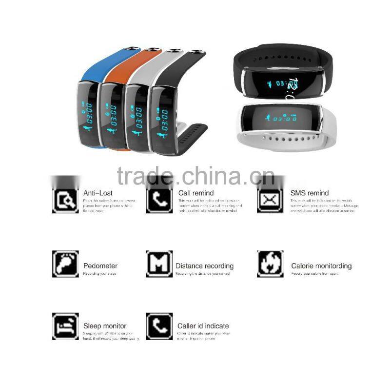 Fashion Sport Smartband Wristband, Fitness Tracker Bluetooth 4.0, Smart Watch