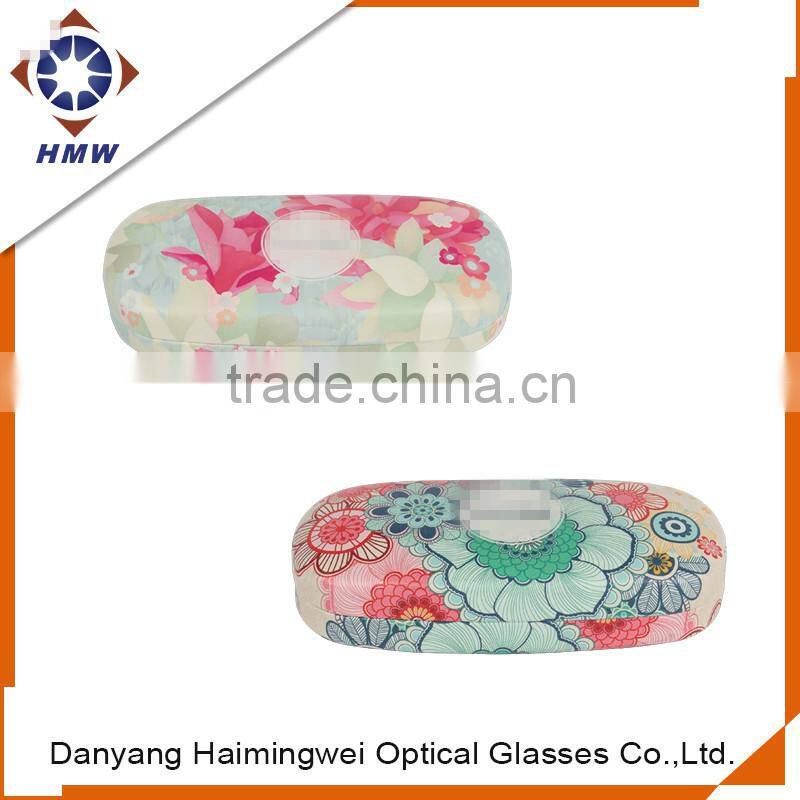 beautiful flower printing glasses case