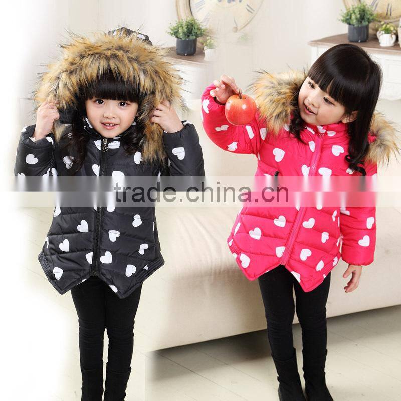 2015 New model velvet winter child clothes for girl wear snow weather down jacket wholesale spot winter coat kids(ulik-J022)