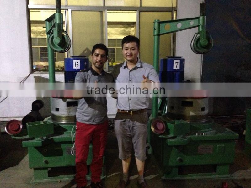 Wire drawing machine for making nail