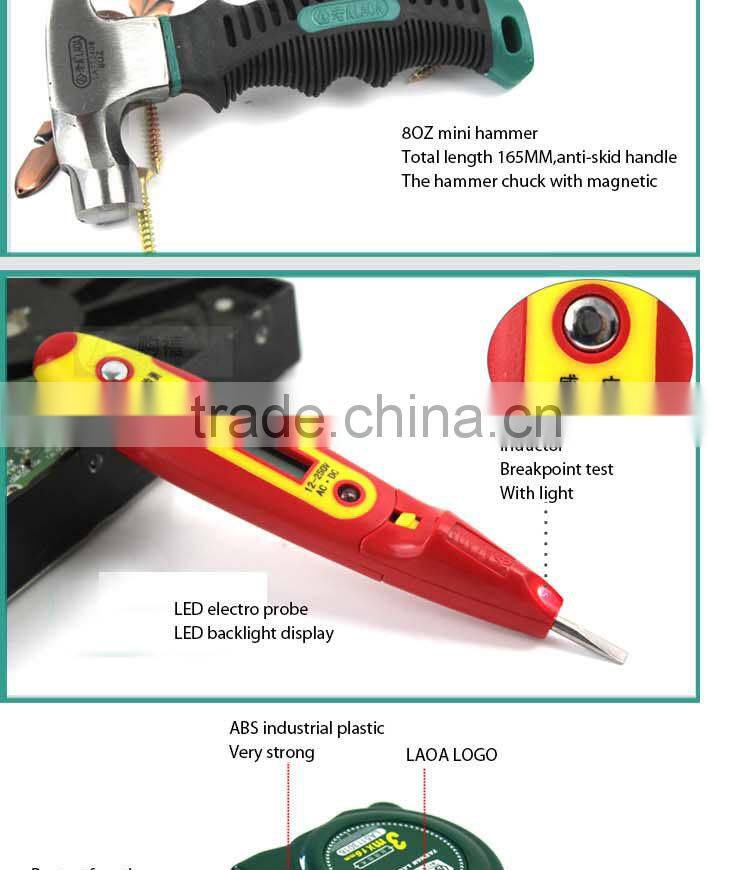 LAOA hardware repair tool bag set,electrician tool set with tools