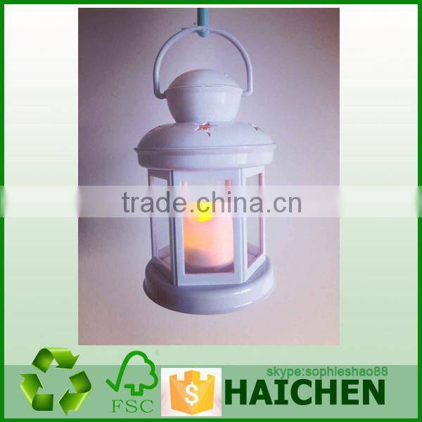 Mini portable plastic Led hurricane lantern
