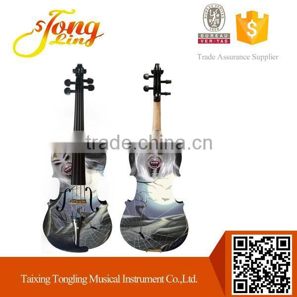 Dacorative Nice Art With Halloween Style Violin