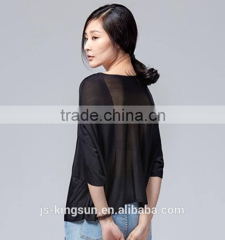 Woman sweater short sleeve spring & summer cool pullover