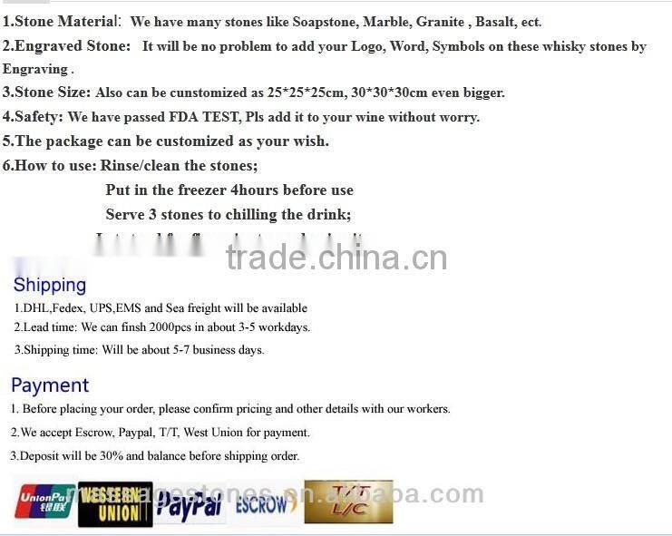 Fashionable personalize engraving whiskey stone ice cube gifts for whiskey lovers