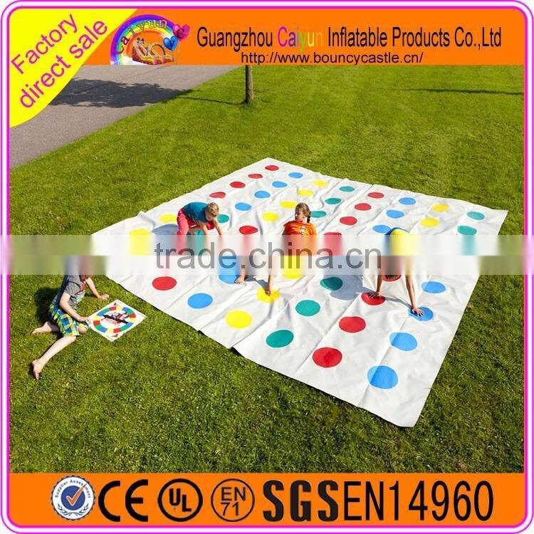 Giant Outdoor Game Inflatable Twister Mats For Kids