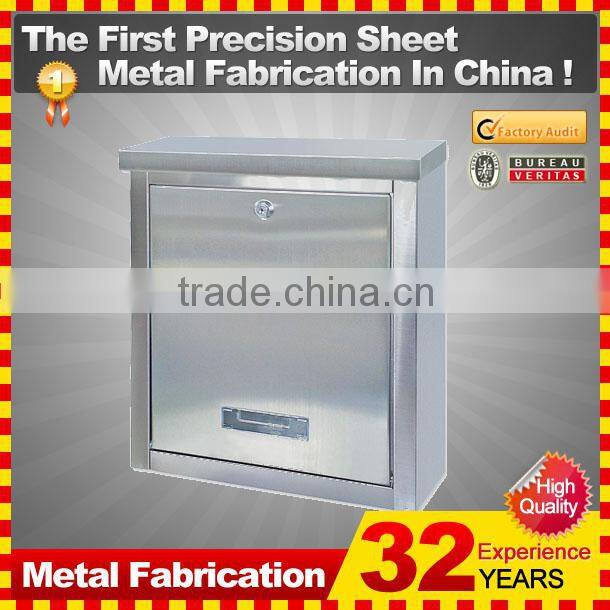 32 years experience wall mounted lockable stainless steel mail box