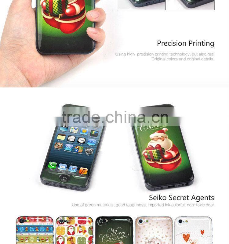 Unique blank back gel skin for iphone 5S