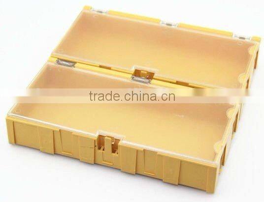 Yellow Electronic Case Kit Components Storage Boxes / Small parts storage cabinet L00010