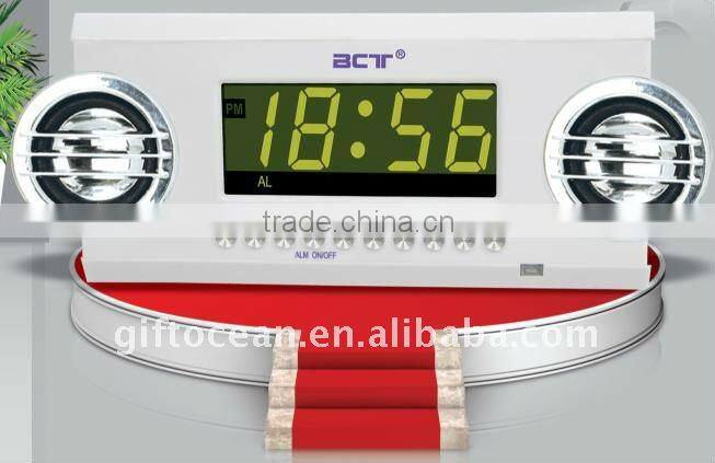 alarm control radio digital calendar clock MP3