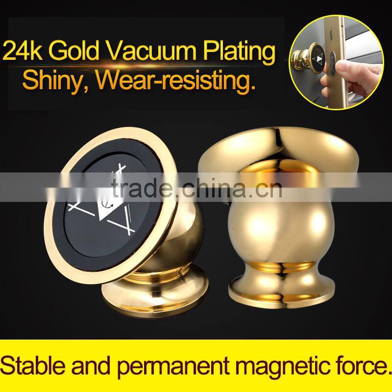 Universal Aluminum Magnetic 360 Degree Rotation magnetic cell phone holder for smart phone