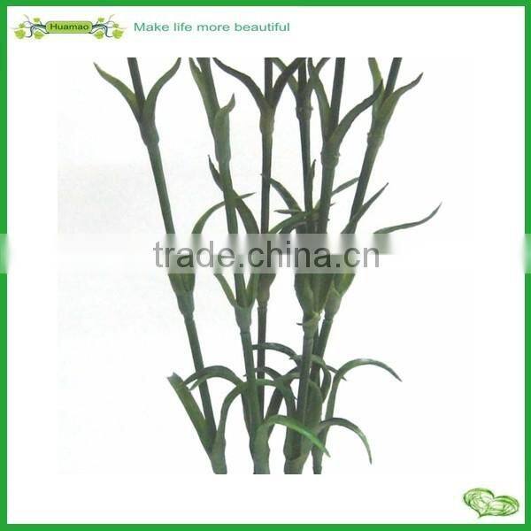 high quality single preserved real touch carnation fabric flower