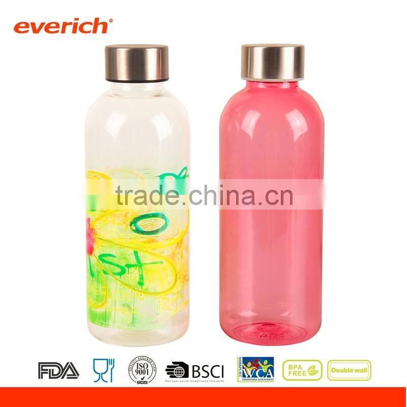 600ml/1000ml BPA FreeTritan bottle with metal lid