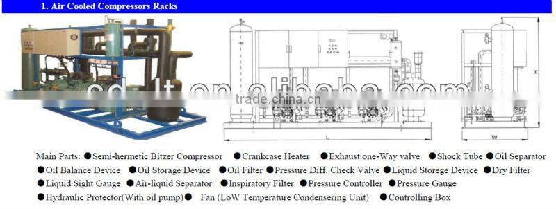 JZBBS CE,ISO9001 High Efficient Water cooled condensing units,refrigeration systems for for Food Fresh,Cold Storage Room