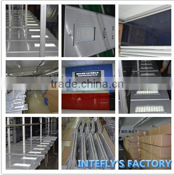 smart cellphone bluetooth control 20W all in one solar led street light for sale