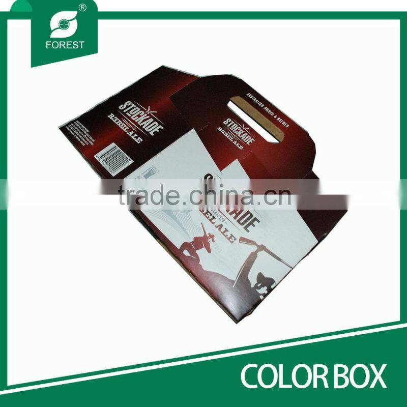 FREE SAMPLE CORRUGATED COLOR HOLDERS FOR PACKING MILK WITH HANDLE