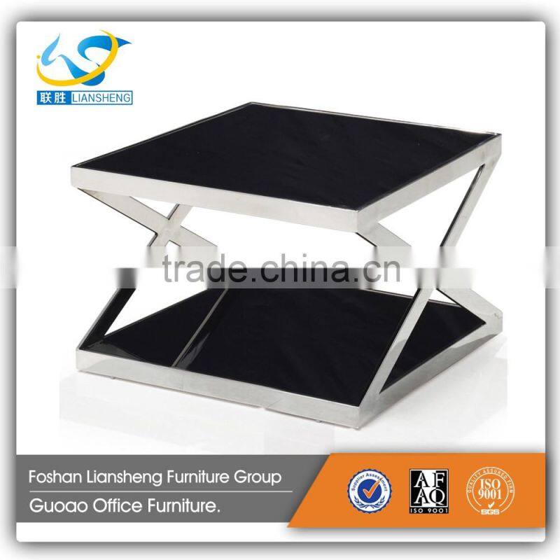 Square Crystal Handmade Glass Coffee Table CT107-1